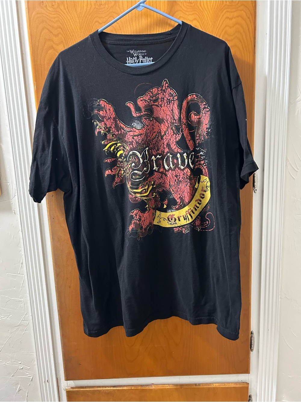 Warner Bros. Black Harry Potter Crest Tee with Red and Gold Accents